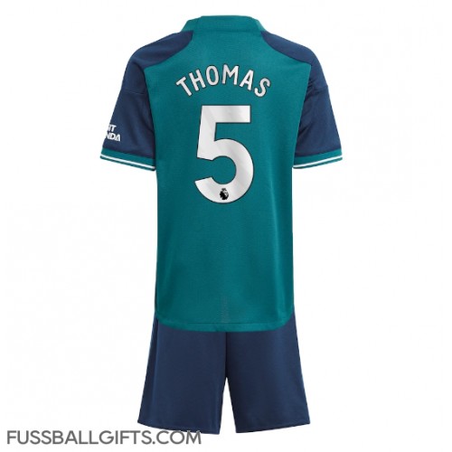 Arsenal Thomas Partey #5 Fußballbekleidung 3rd trikot Kinder 2023-24 Kurzarm (+ kurze hosen)